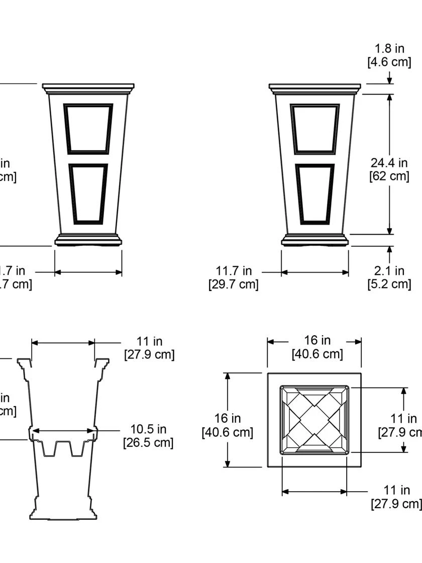 Fairfield Self-Watering Tall Patio Planters, 28” 10 Fairfield Self-Watering Tall Patio Planters, 28” - Image 8