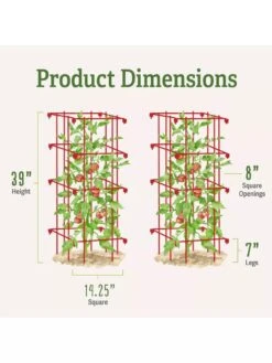 Tomato Cages, Set Of 4 -Outdoor Garden Care 8587040 1