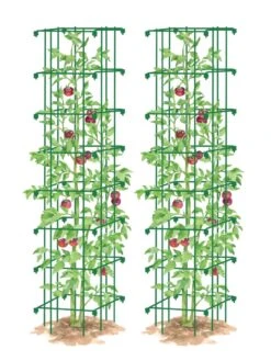 Tomato Towers, Set Of 2 -Outdoor Garden Care 8587041 0006 GRN tif