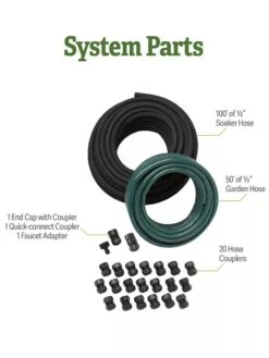 Landscape Snip-n-Drip Soaker System -Outdoor Garden Care 8587044 includes