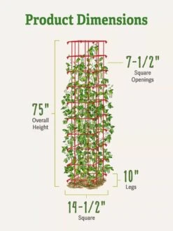 Bean Tower 11 Bean Tower -Outdoor Garden Care 8587060 dimensions