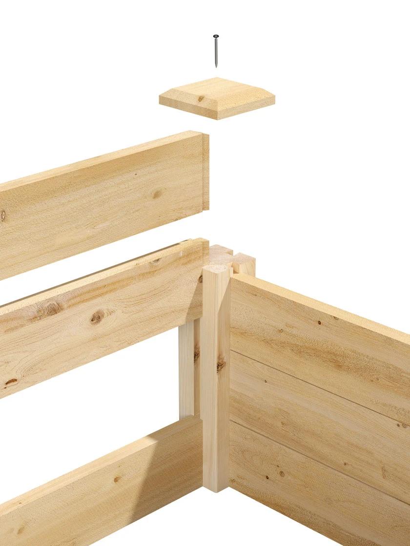 Pine Raised Garden Beds, 4'x4' 11 Pine Raised Garden Beds, 4'x4' - Image 9