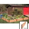 L-Shaped Composite Raised Bed, 12'x12' With 1" Boards -Outdoor Garden Care 8588254 02v sienna composite raised garden bed 1 inch l shaped