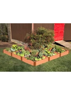 L-Shaped Composite Raised Bed, 12'x12' With 1" Boards -Outdoor Garden Care 8588254 03v