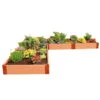 Classic Sienna Raised Garden Bed "L" Shaped With 2" Boards -Outdoor Garden Care 8588255 04v