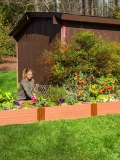 Classic Sienna Composite Raised Bed, 11" High With 2" Board 13 Classic Sienna Composite Raised Bed, 11" High With 2" Board -Outdoor Garden Care 8588267 03V tif