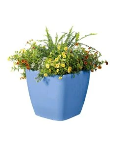 Viva Square Self-Watering Rolling Planter, 14" Diameter 9 Viva Square Self-Watering Rolling Planter, 14" Diameter -Outdoor Garden Care 8589777BL 6080 tif