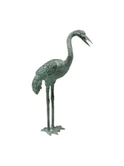 Bronze Crane Statues, Small 7 Bronze Crane Statues, Small -Outdoor Garden Care 8589916 001v