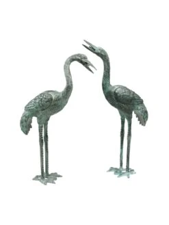 Bronze Crane Statues, Small