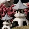 Japanese Pagoda Lantern Sculptures 2 Japanese Pagoda Lantern Sculptures -Outdoor Garden Care 8589924 001v jpg