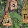 Roosting Pockets, Set Of 3 -Outdoor Garden Care 8590896 001V roosting pockets rustic birdhouses for wrens finches jpg