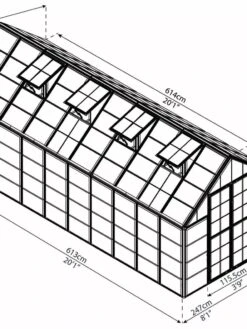 Canopia® By Palram Harmony™ Snap & Grow Greenhouse, 8' -Outdoor Garden Care 8591043 12V jpg