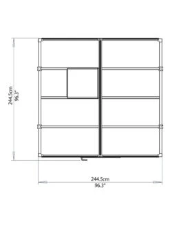 Canopia® By Palram Glory™ Greenhouse, 8' -Outdoor Garden Care 8591547 14v