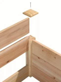 Cedar Raised Garden Bed, 4' X 4' X 6" -Outdoor Garden Care 8591724 06V tif