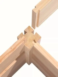 Cedar Raised Garden Bed, 4' X 4' X 6" -Outdoor Garden Care 8591724 07V tif