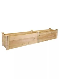 Premium Cedar Raised Garden Bed, 16" X 96" -Outdoor Garden Care 8593824 01V greenes premium cedar raised garden bed