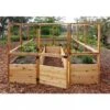 Garden In A Box With Deer Fence, 8' X 12' -Outdoor Garden Care 8594021 01V raised cedar garden bed with deer fence 8 x 12 3 4
