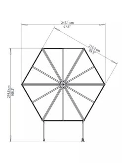 Canopia® By Palram Oasis Hexagon Greenhouse -Outdoor Garden Care 8596238 005V tif