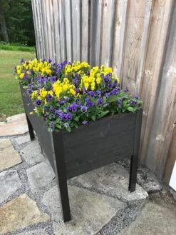 Eco-Stained Elevated Planter Box, 2'x4' -Outdoor Garden Care 8596759 01CUST 1