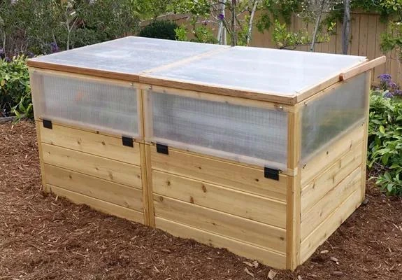 Garden In A Box Cedar Raised Bed With Greenhouse, 3' X 6' 6 Garden In A Box Cedar Raised Bed With Greenhouse, 3' X 6' - Image 4