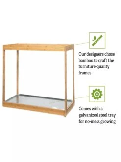 Medium Bamboo LED Grow Light Garden -Outdoor Garden Care 8597883 5