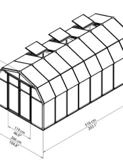 Canopia® By Palram Hobby Gardener Greenhouse, 8' 29 Canopia® By Palram Hobby Gardener Greenhouse, 8' -Outdoor Garden Care 8599333 04V tif