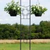 Achla Designs Square-on-Squares Double Pole Trellis -Outdoor Garden Care 8599483 01V tif
