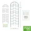 Achla Designs Waves Trellis Extension Piece -Outdoor Garden Care 8599492 01V tif