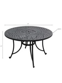 Crosley Sedona Cast Aluminum Dining Table -Outdoor Garden Care 8599661 01v