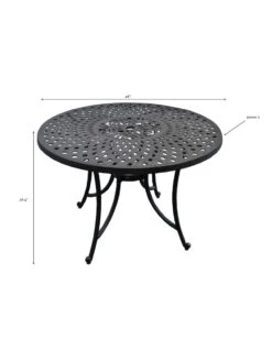 Crosley Sedona Cast Aluminum Dining Table -Outdoor Garden Care 8599662 01v