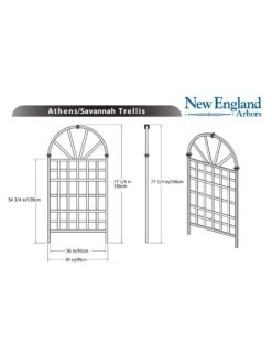 Savannah Composite Vinyl Trellis -Outdoor Garden Care 8599769 03v