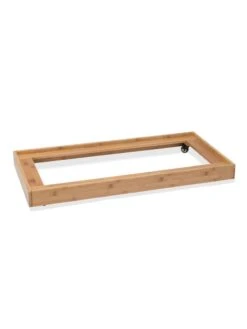 Bamboo Rolling Plant Tray -Outdoor Garden Care 8599793 12150