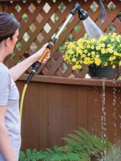 Outdoor Garden Care 22 18” 8-Pattern Rotating Water Wand With Cork Handle