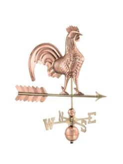 Rooster Copper Weathervane 9 Rooster Copper Weathervane -Outdoor Garden Care 8600283 04v