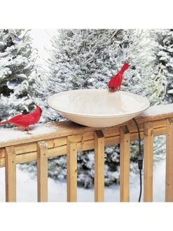 Birds Choice ® Heated Birdbath With Deck Mount