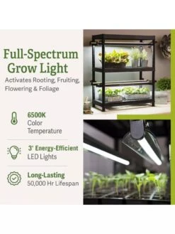 LED Stack-n-Grow Lights - 2-Tier System -Outdoor Garden Care 8608906 2