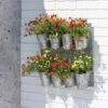 8 Pot Metal Wall Planter -Outdoor Garden Care 8609089 5656 tif