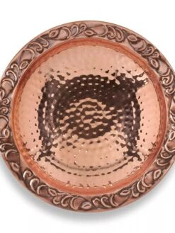 Copper Birdbath With Stake -Outdoor Garden Care 8609876 02V jpg