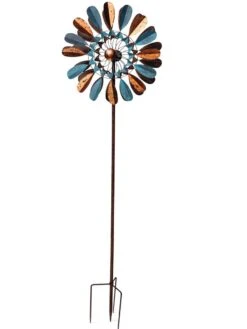 Metallic Leaf Wind Spinner 8 Metallic Leaf Wind Spinner -Outdoor Garden Care 8610441 1254 tif