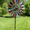 Metallic Leaf Wind Spinner -Outdoor Garden Care 8610441 152 tif