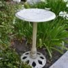 Twin Bird Floral Motif Birdbath -Outdoor Garden Care 8610558 02v twin bird floral motif birdbath