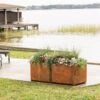 Corten Steel Modular Raised Bed, 2'x4' -Outdoor Garden Care 8610702 0033 tif