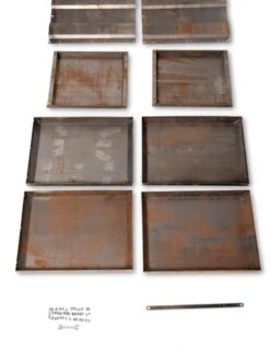 Corten Steel Modular Raised Bed, 2'x4' -Outdoor Garden Care 8610702 5140 tif