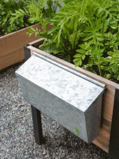 Galvanized Garden Tool Storage Box -Outdoor Garden Care 8610811 GalvanizedToolStorageBox gif