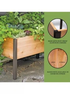 Elevated Planter Box, 2' X 4' -Outdoor Garden Care 8610894 3
