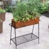 Rectangular Corten Planter And Stand 1 Rectangular Corten Planter And Stand -Outdoor Garden Care 8611028 9159 tif