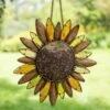 Glass Petal Sunflower Bird Feeder -Outdoor Garden Care 8611063 9627 tif