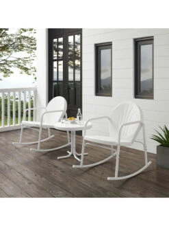 Crosley Griffith 3-piece Outdoor Rocking Chair Set -Outdoor Garden Care 8611588 wt 34v