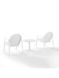 Crosley Griffith 3-piece Outdoor Rocking Chair Set -Outdoor Garden Care 8611588 wt 40v