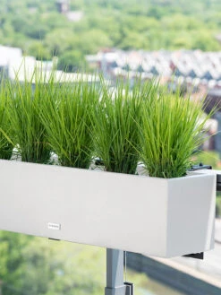 Veradek Metallic Series Railing Planters -Outdoor Garden Care 8611610 22v veradek metallic series railing planter